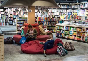 reading books