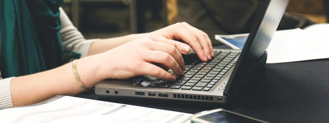 author typing