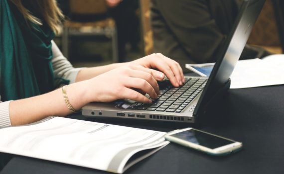 author typing