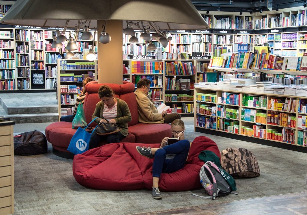 reading books