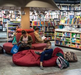 reading books
