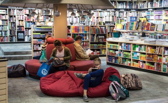 reading books