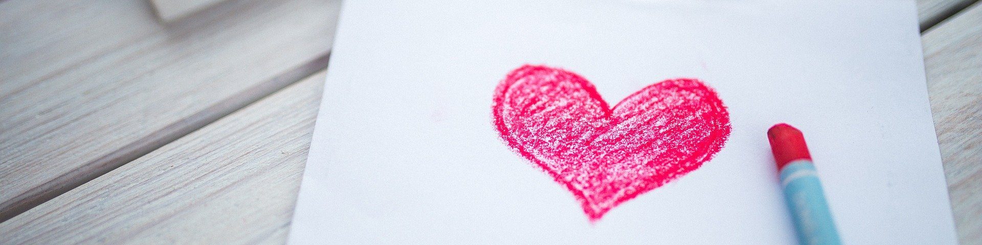 heart on a business card