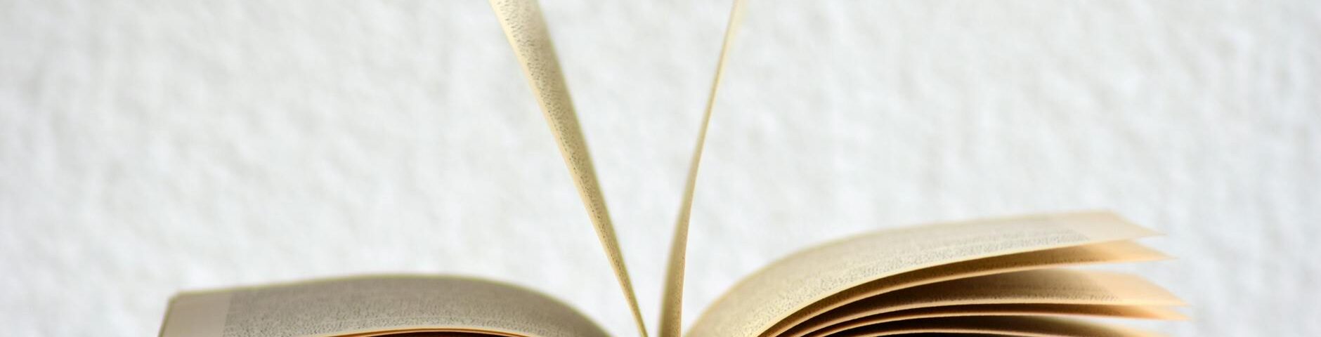 pages on an opened book